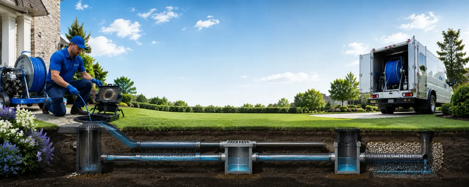 Outdoor drain cleaning information for Kirkwood, MO